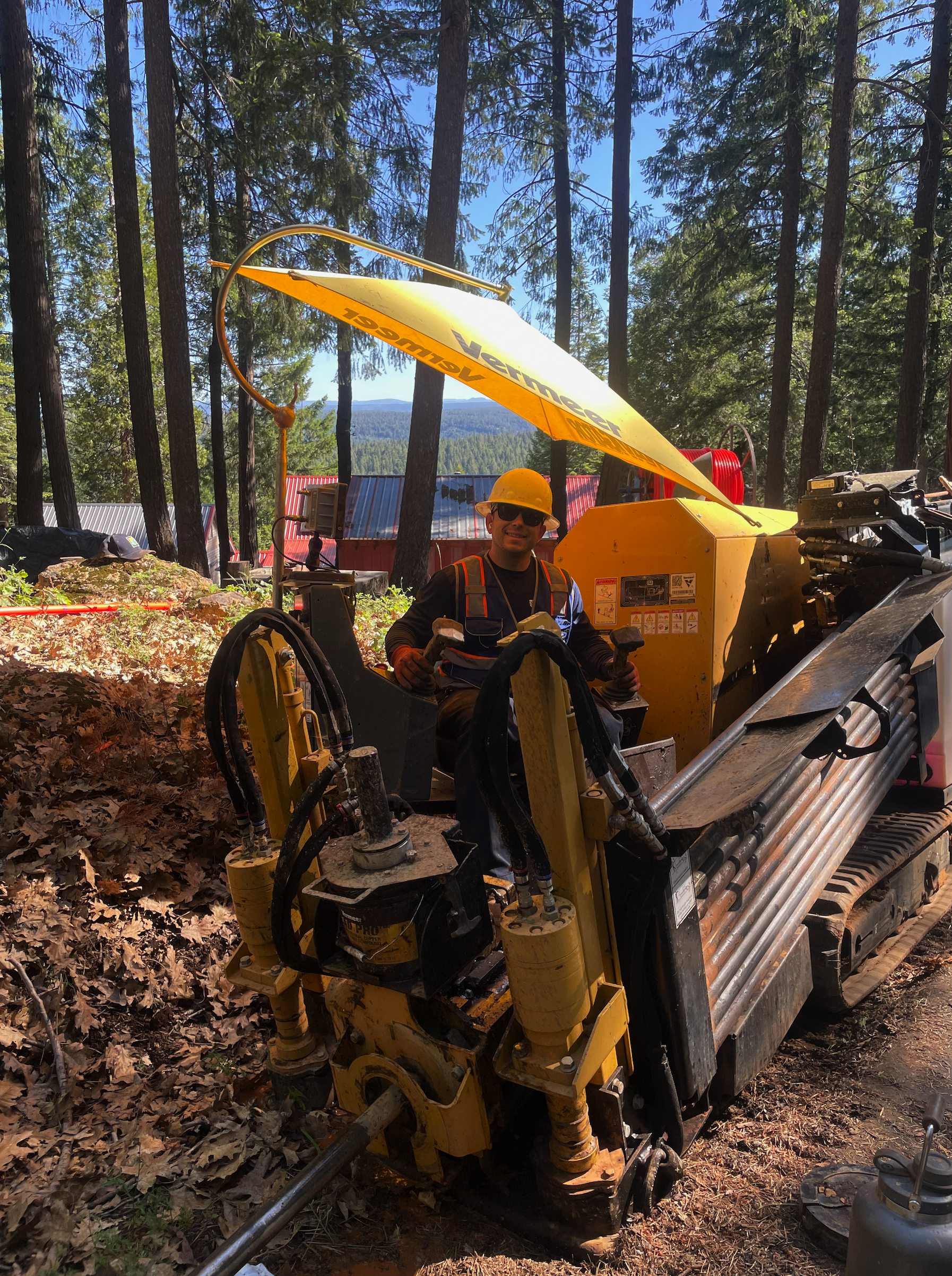 Drilling at the top of Banner Mountain