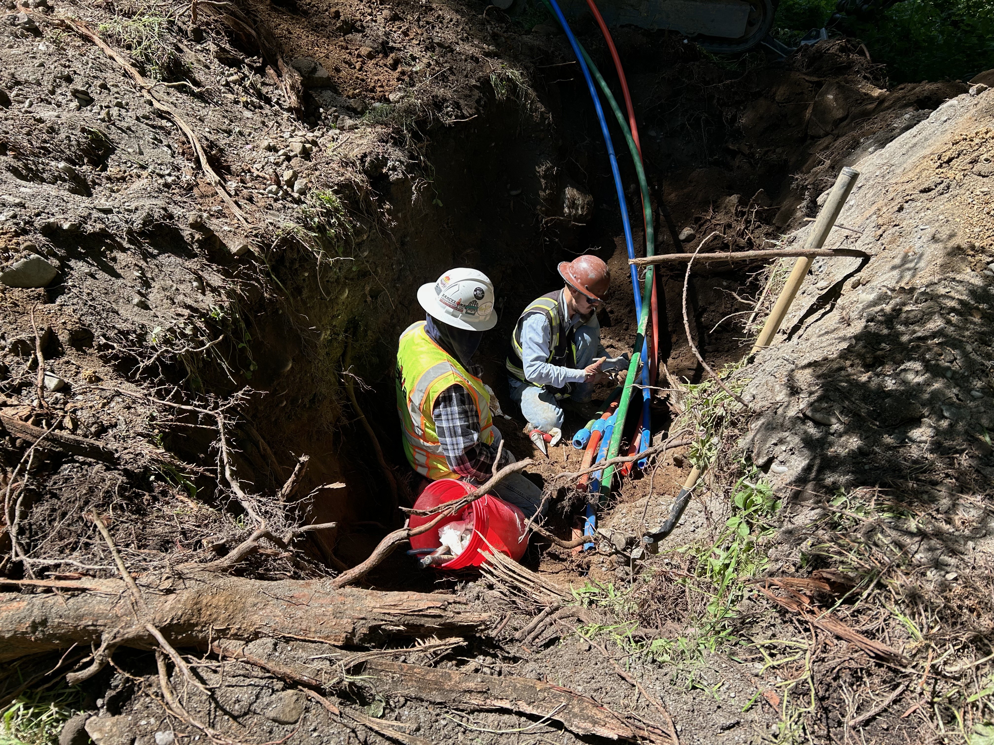 Broadband construction in Yurok Country 