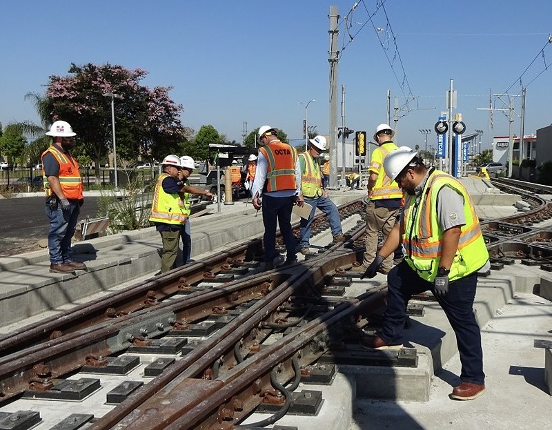 CPUC Rail Safety staff conducting inspections.