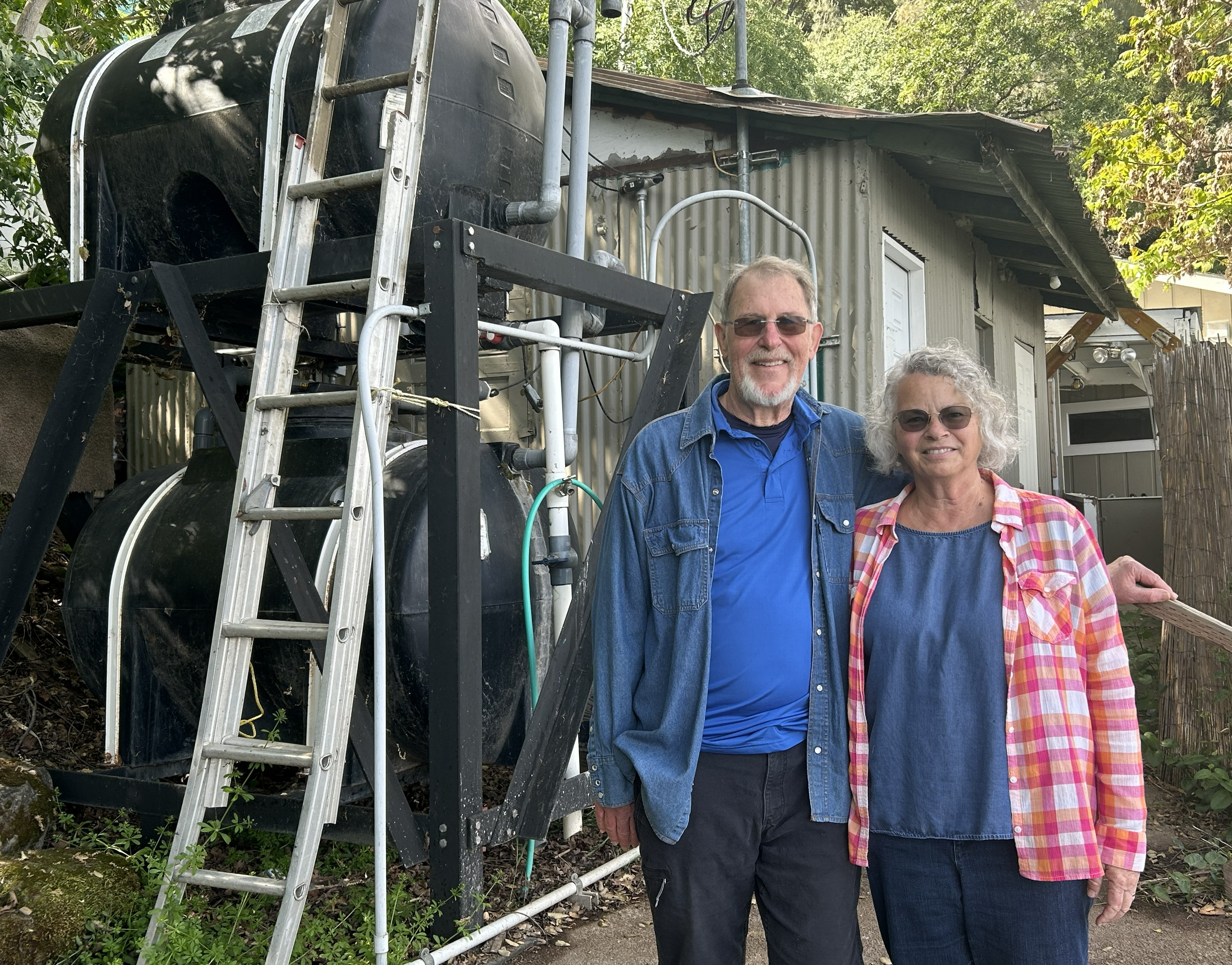 Clearlake small water operators in front of water utility 