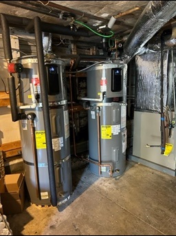 A heat pump water heater installed in a CPUC employee's home. 